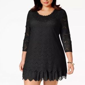 NWT Style & Co black tunic/minidress, size 1X